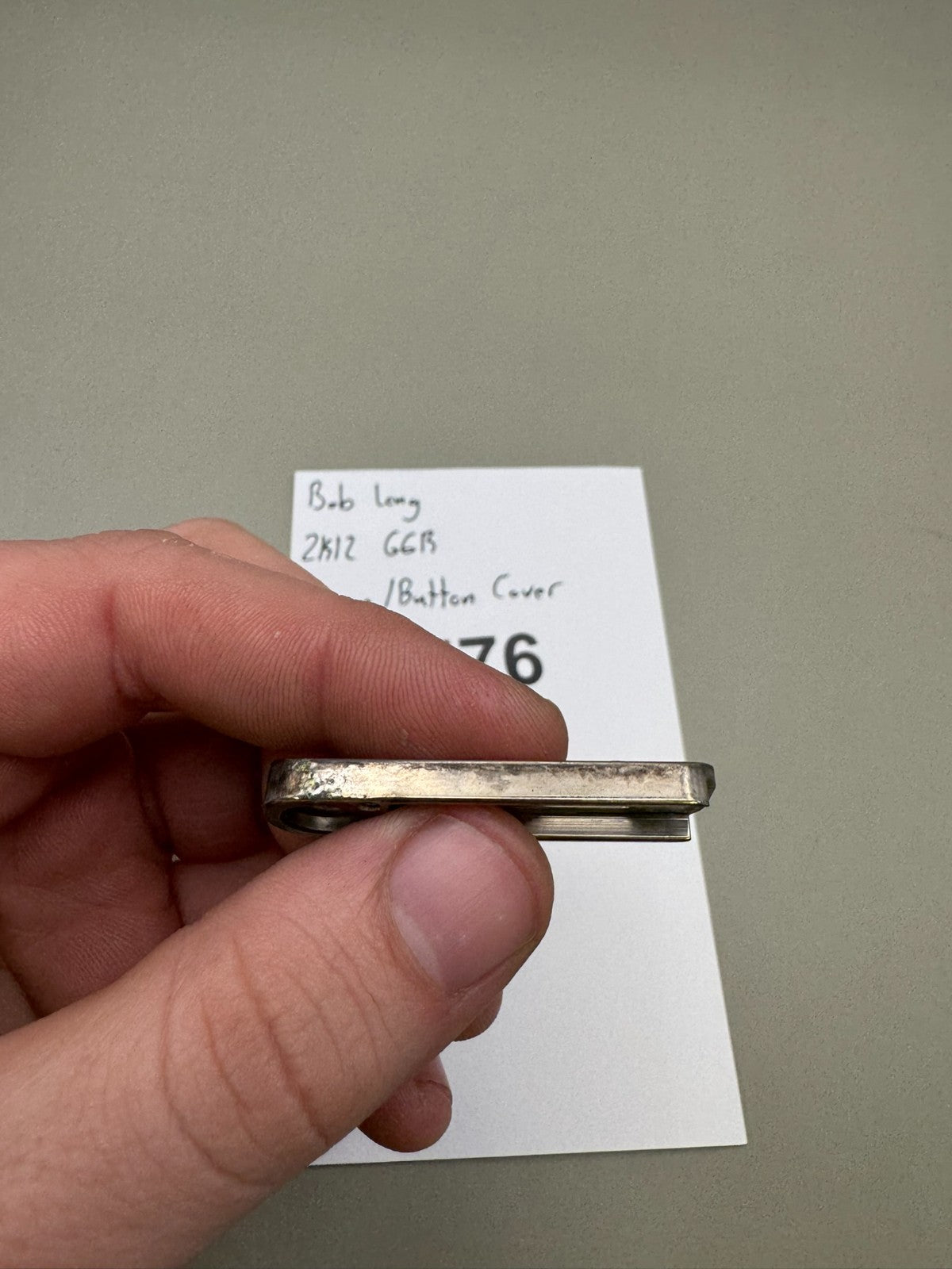 Bob Long 2K12 G6R Screen/Button Cover-Silver