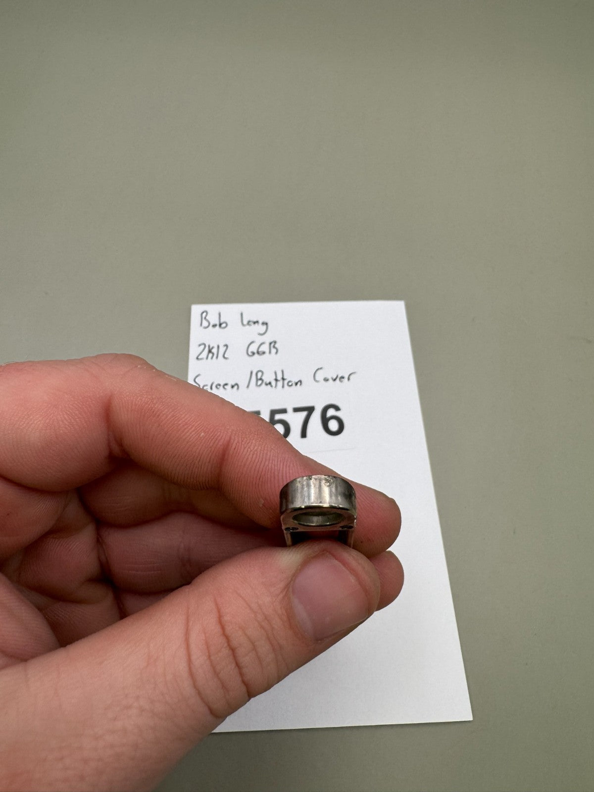 Bob Long 2K12 G6R Screen/Button Cover-Silver