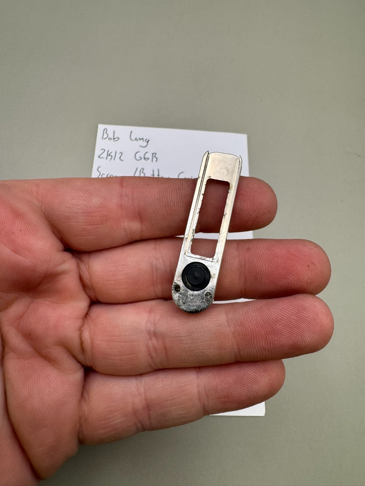 Bob Long 2K12 G6R Screen/Button Cover-Silver