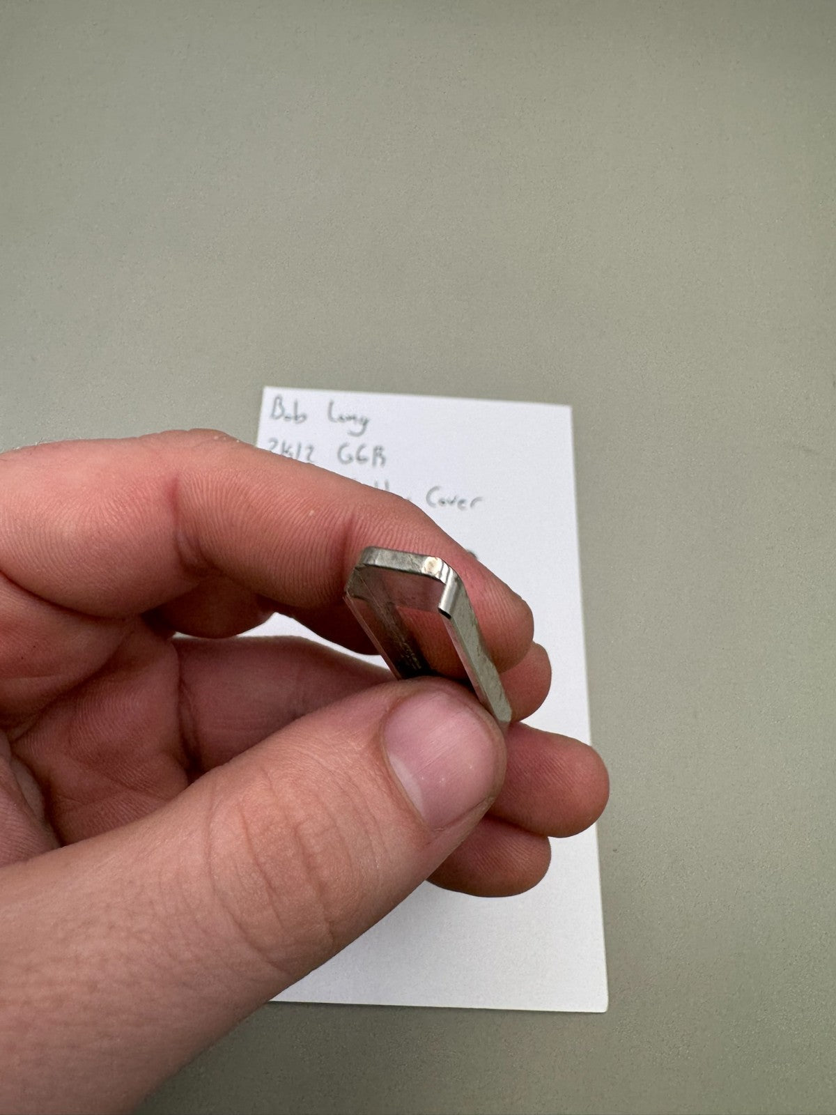 Bob Long 2K12 G6R Screen/Button Cover-Silver