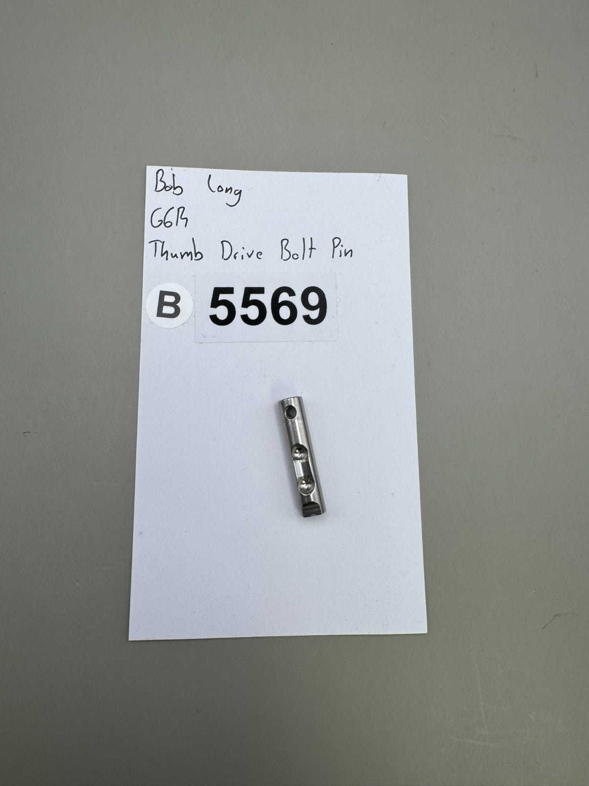 Bob Long G6R Thumb Drive Bolt Pin-Silver