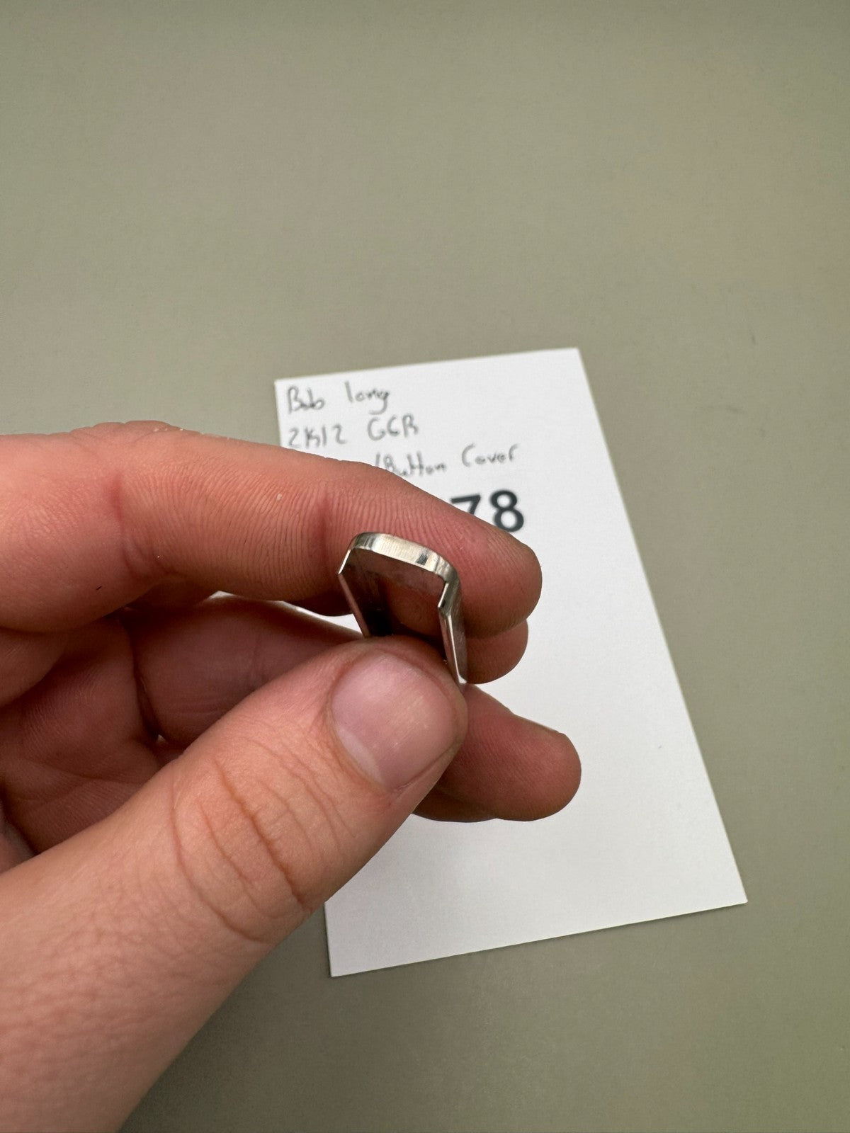 Bob Long 2K12 G6R Screen/Button Cover-Silver