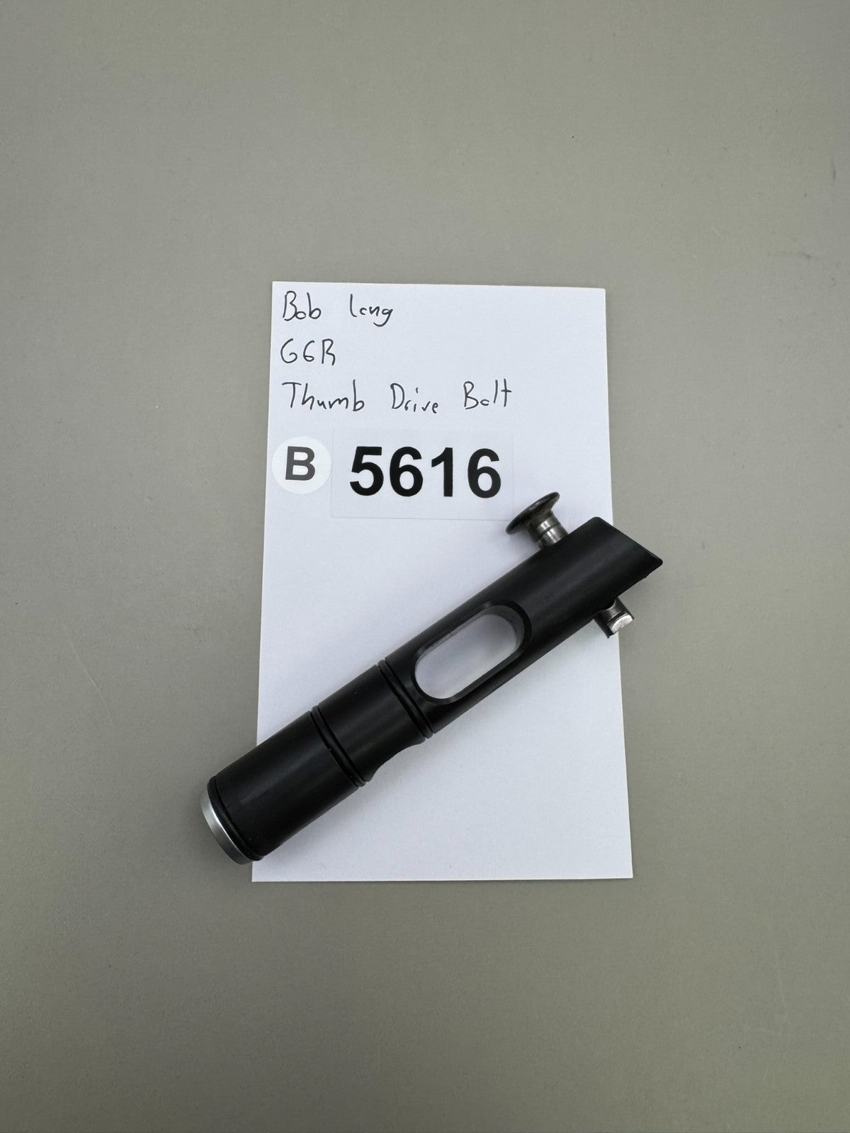 Bob Long G6R Thumb Drive Bolt-Satin Black