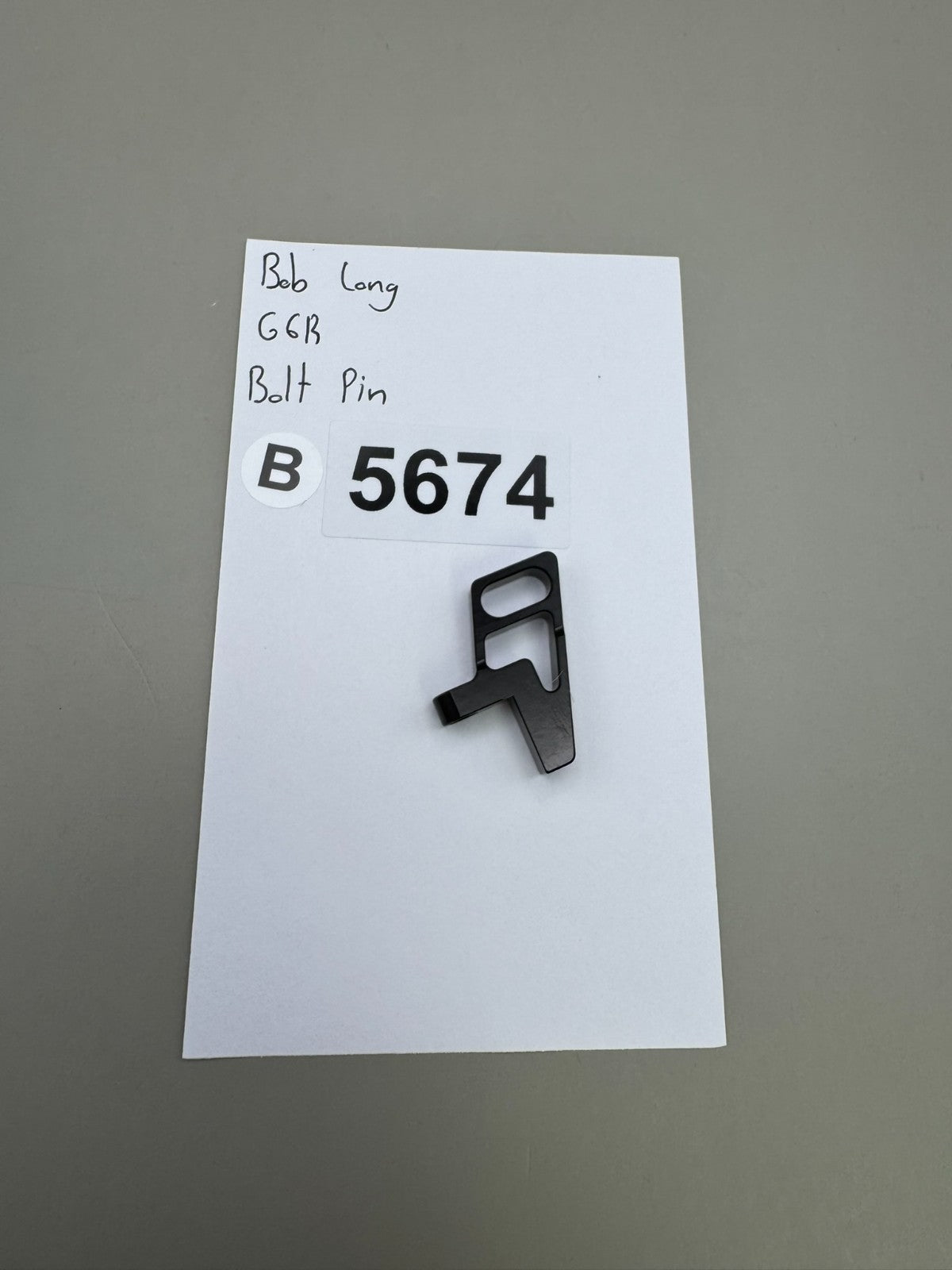 Bob Long G6R Bolt Pin-Satin Black