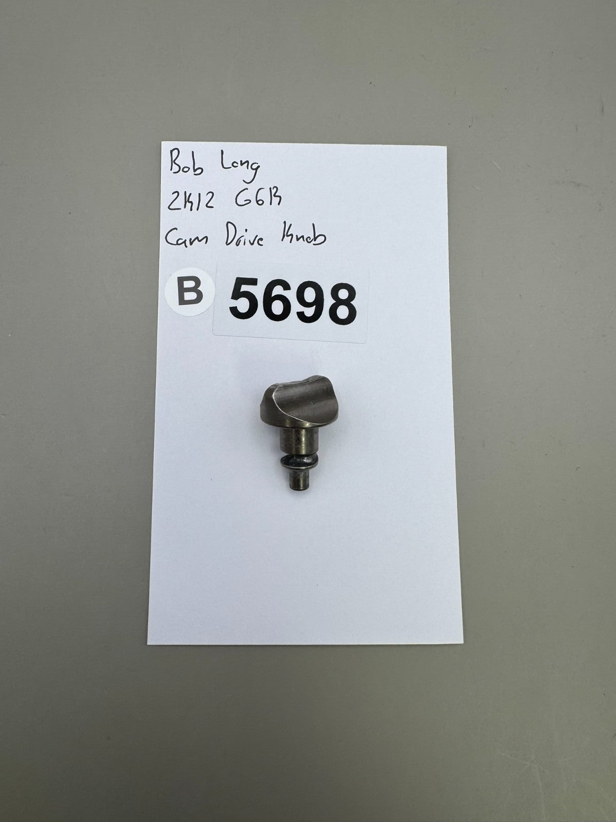 Bob Long 2K12 G6R Cam Drive Knob-Silver