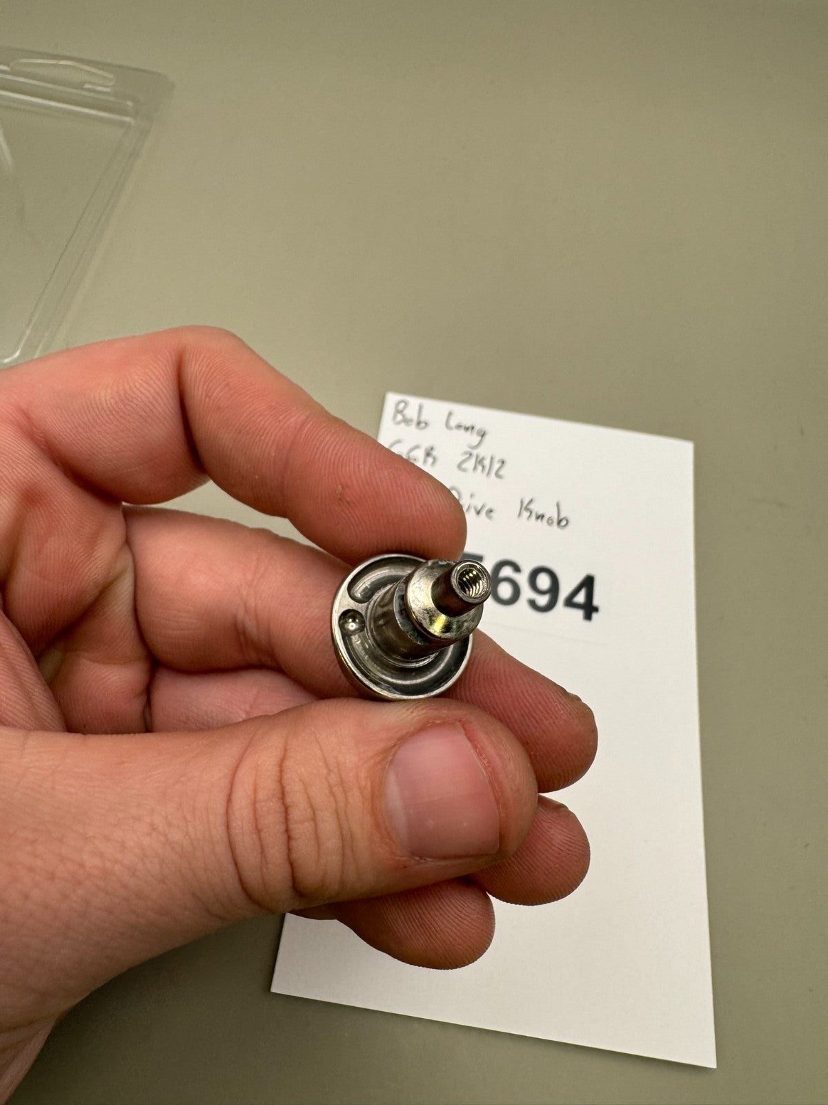 Bob Long G6R 2K12 Cam Drive Knob-Silver