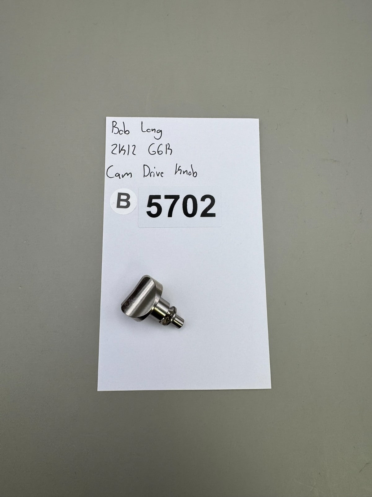 Bob Long 2K12 G6R Cam Drive Knob-Silver