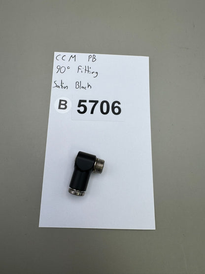 CCM PB 90° Fitting-Satin Black