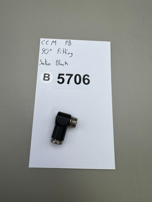 CCM PB 90° Fitting-Satin Black
