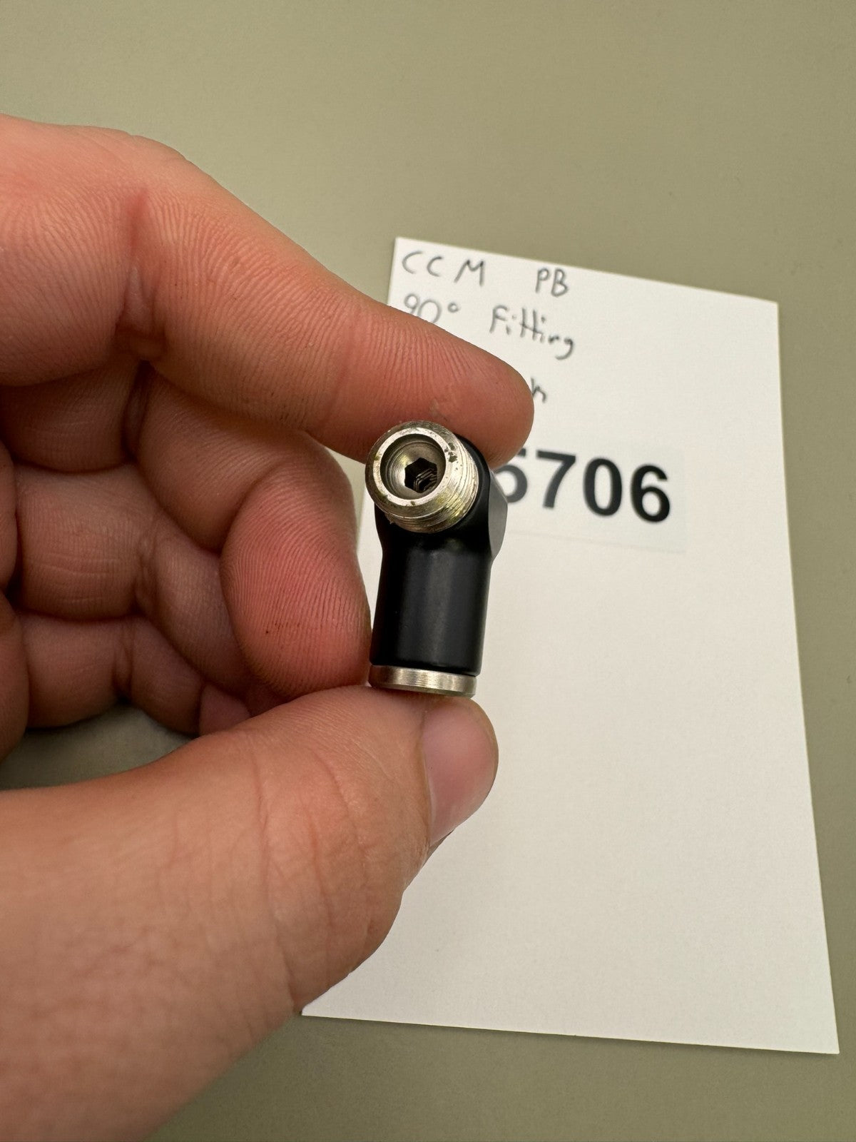 CCM PB 90° Fitting-Satin Black