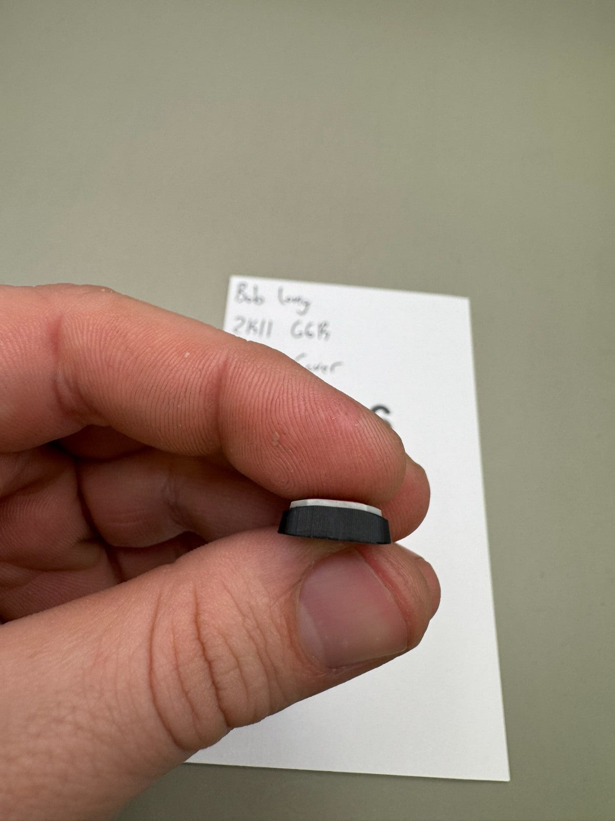 Bob Long 2K11 G6R Button Cover-Black