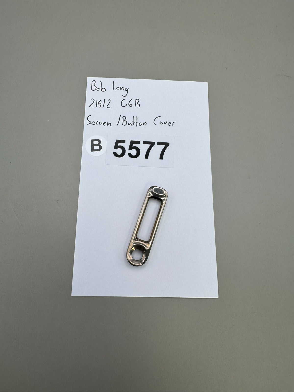 Bob Long 2K12 G6R Screen/Button Cover-Silver