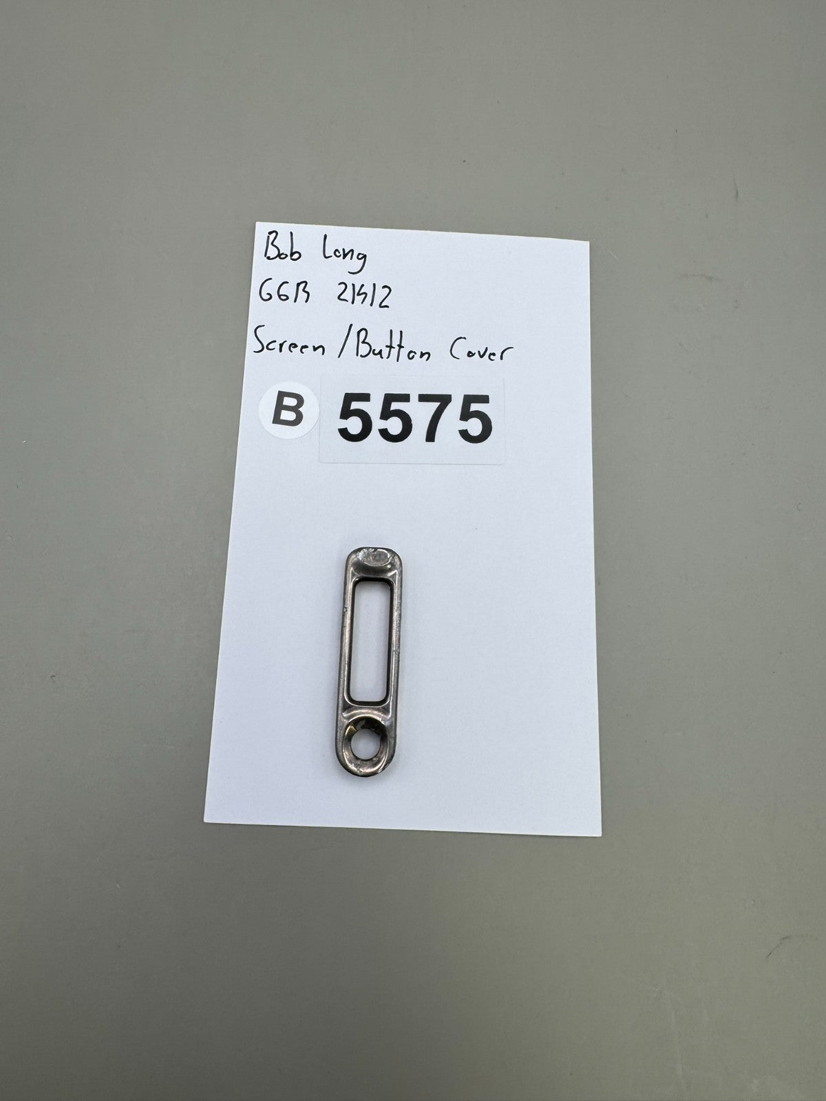 Bob Long G6R 2K12 Screen/Button Cover-Silver