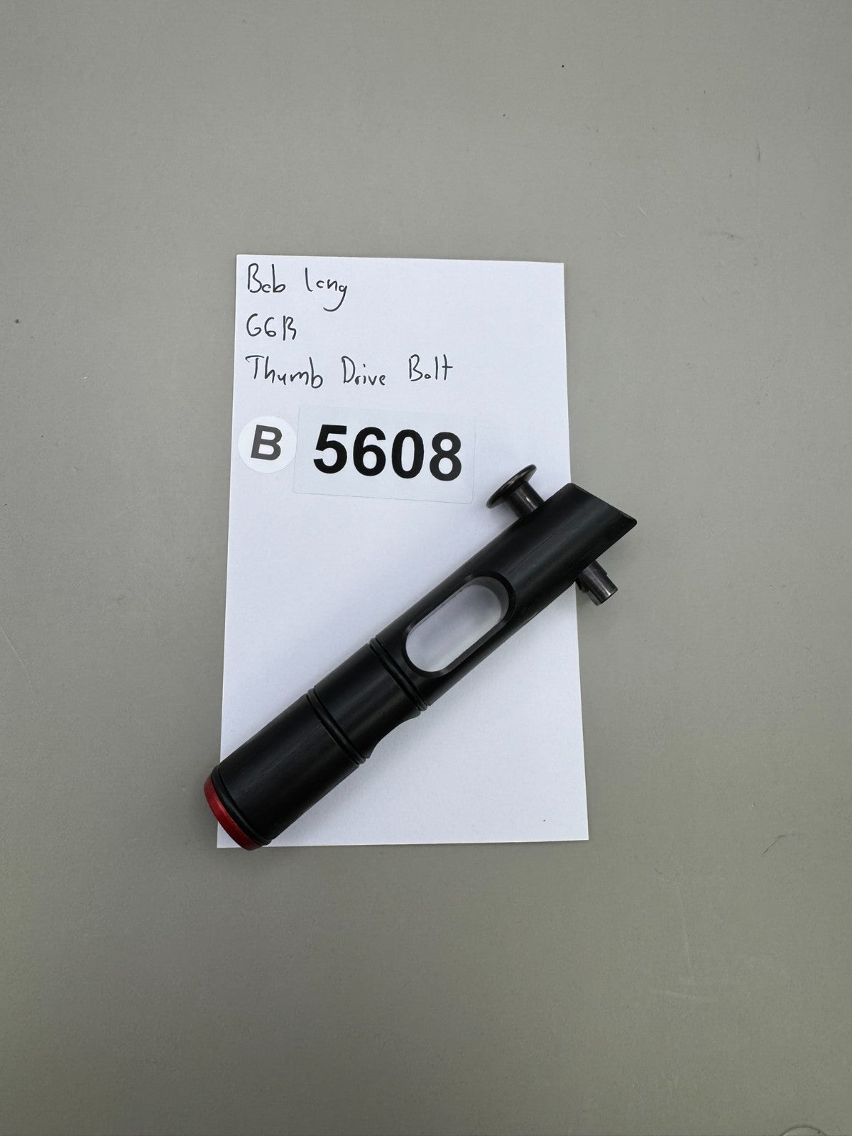Bob Long G6R Thumb Drive Bolt-Satin Black
