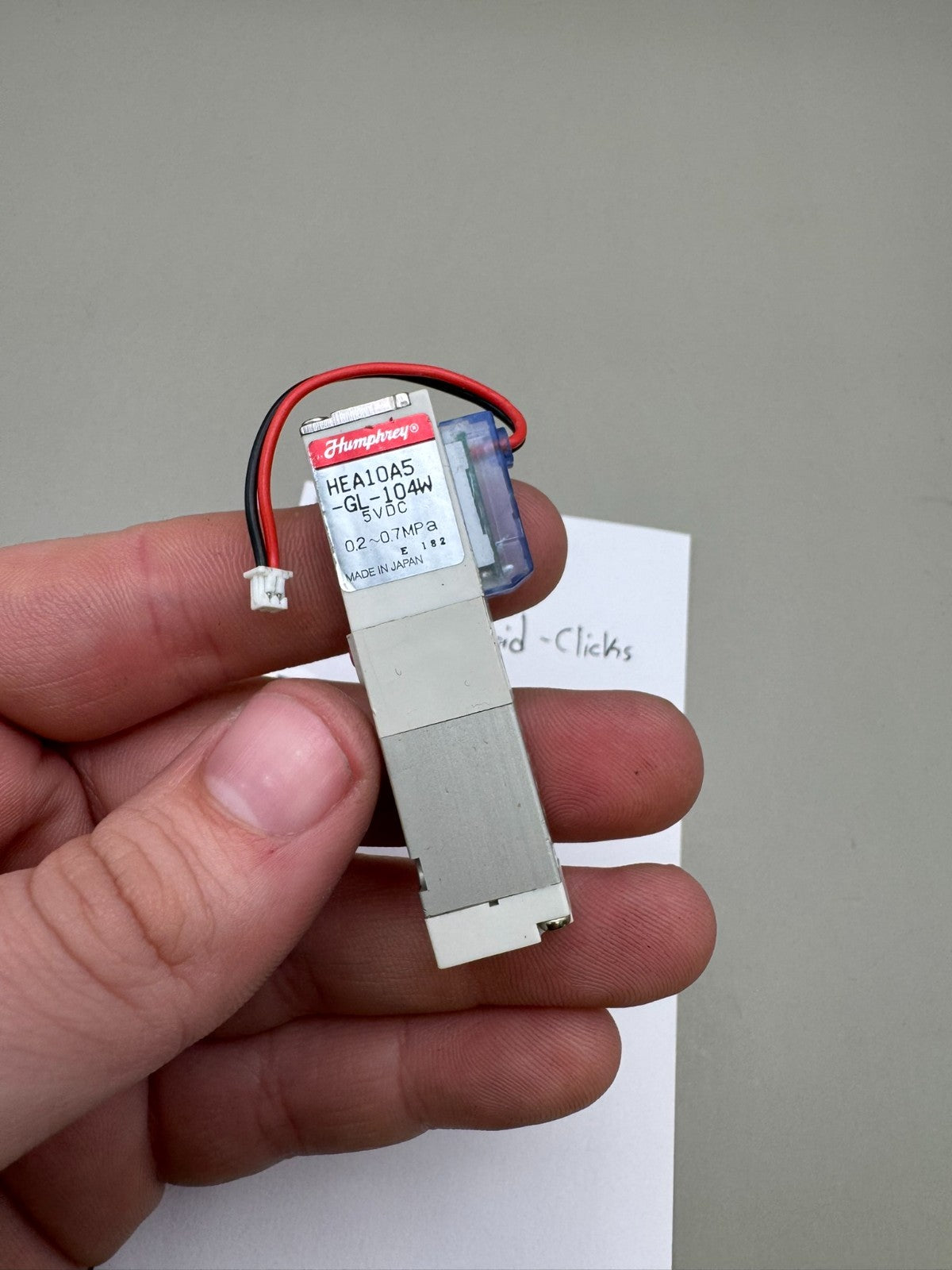 Bob Long G6R Humphrey Solenoid-Clicks