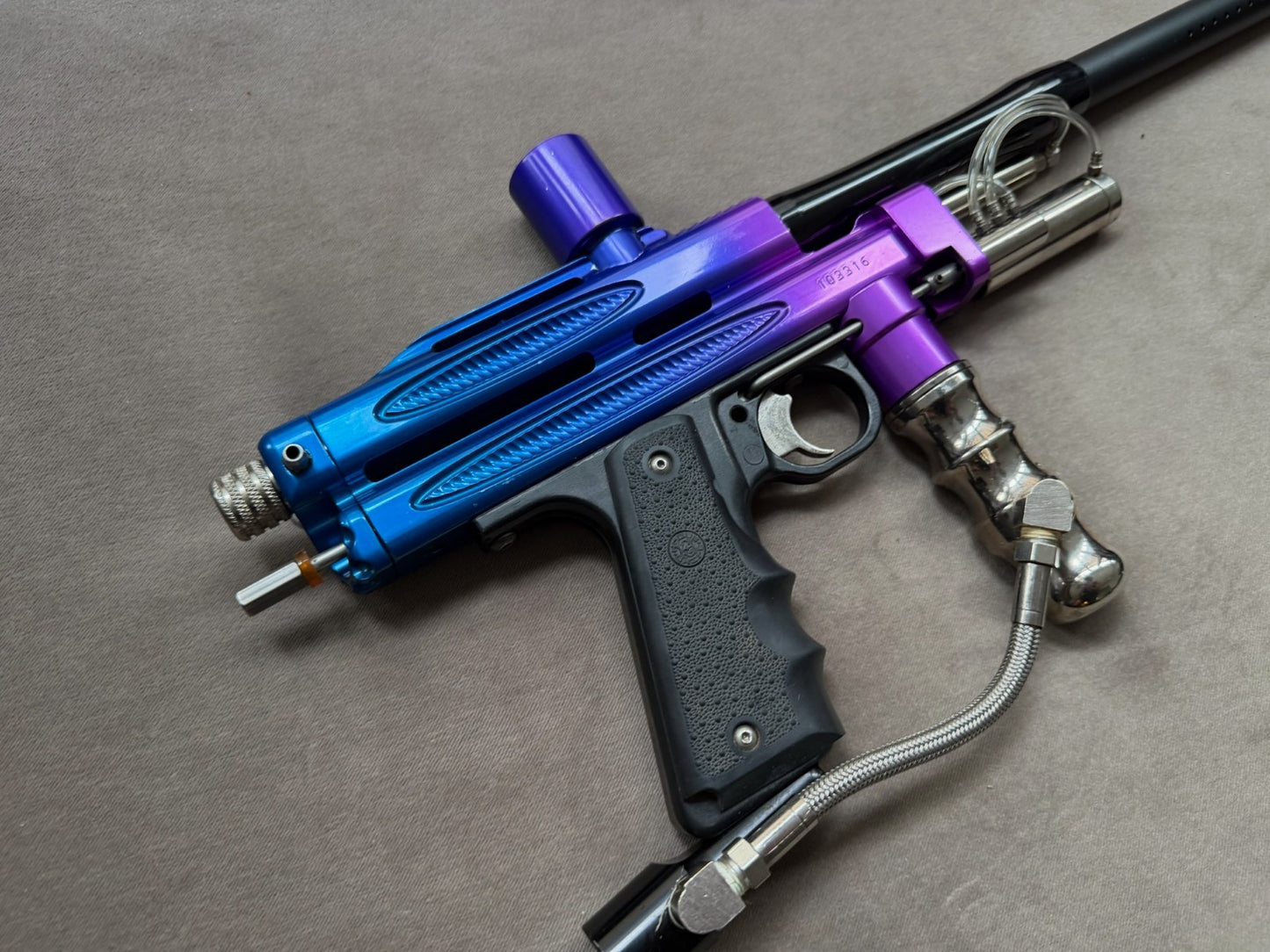 Purple STO Autococker Paintball Marker Fully Rebuilt
