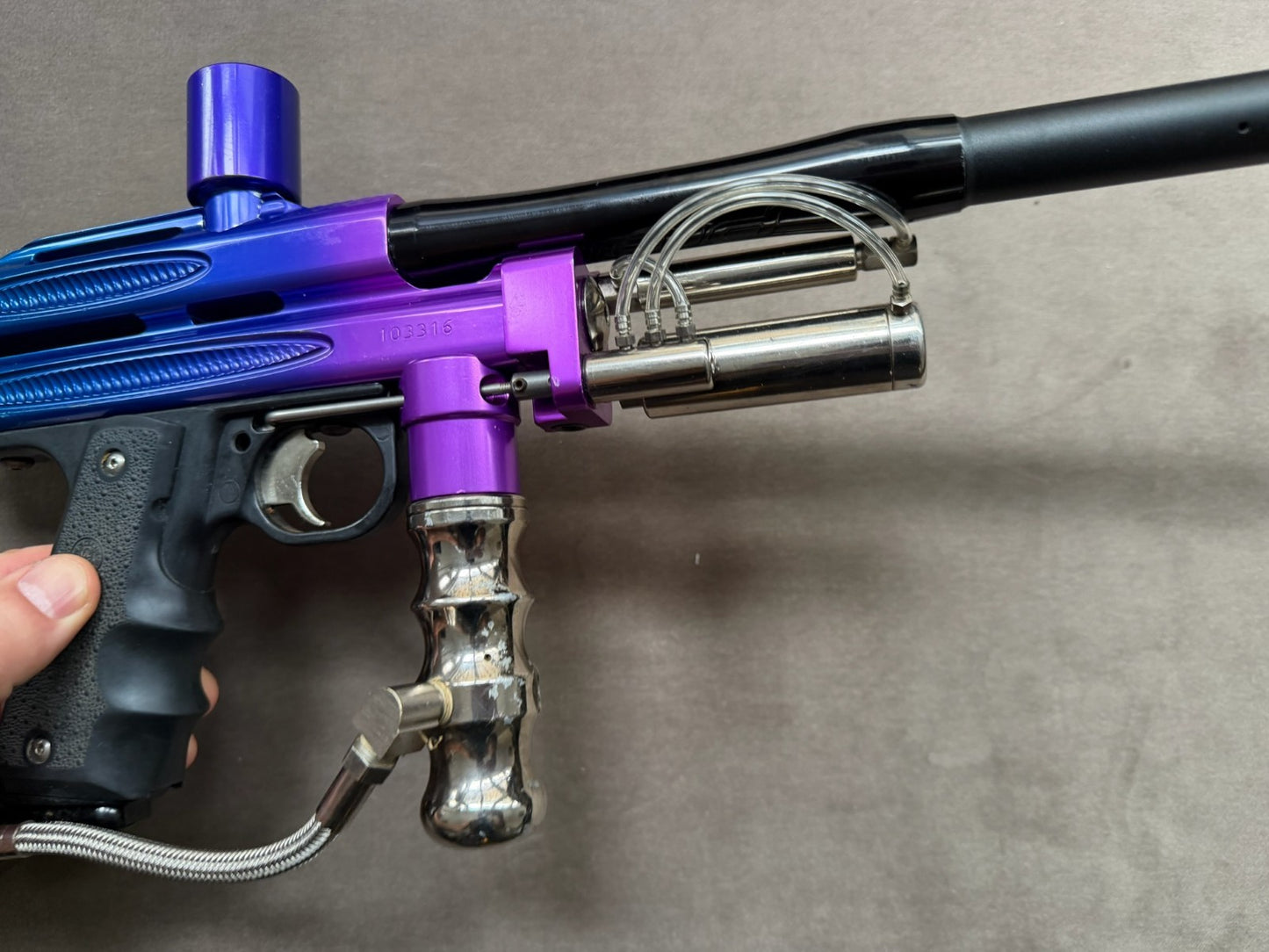 Purple STO Autococker Paintball Marker Fully Rebuilt