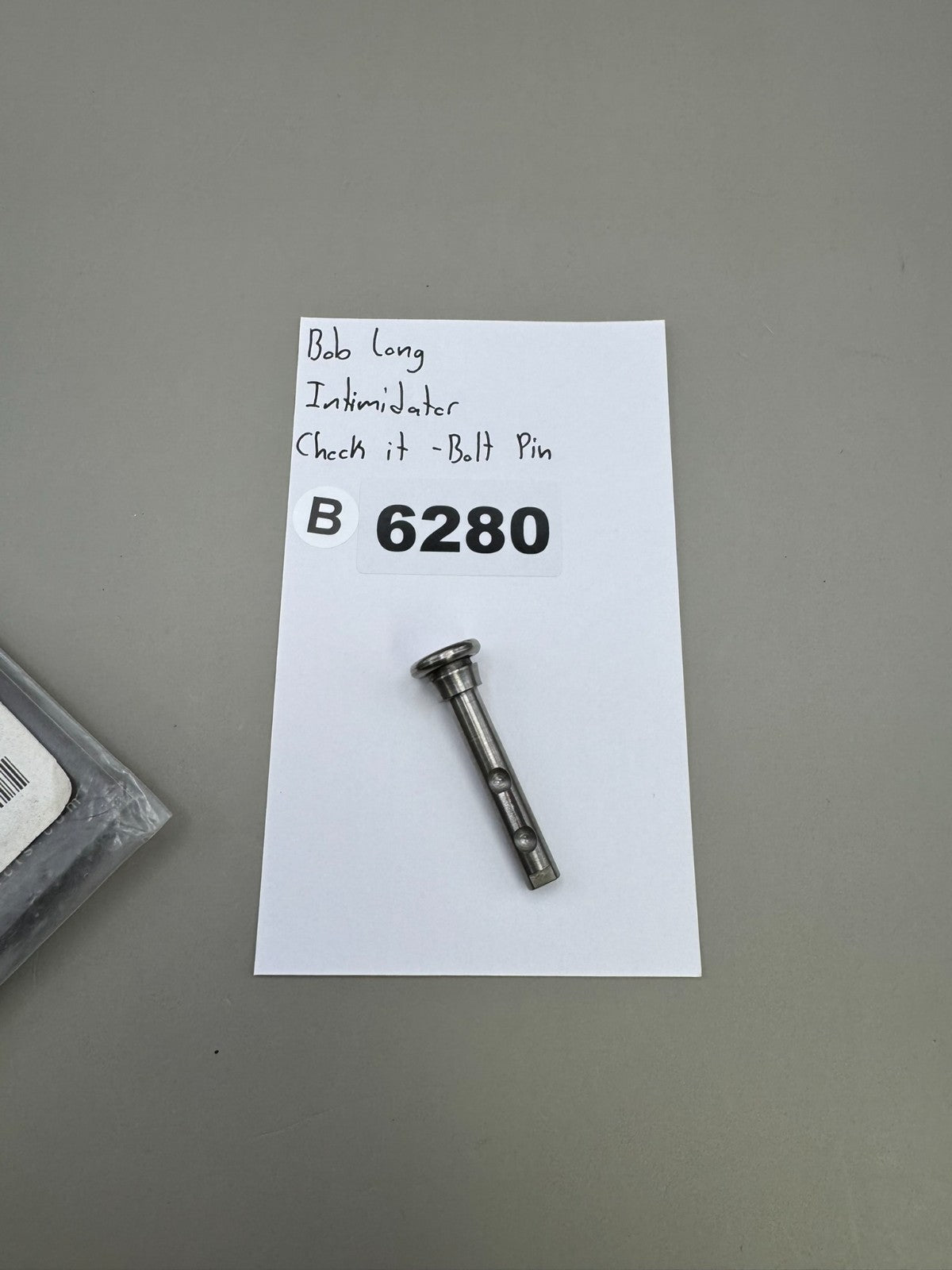 Bob Long Intimidator Check it-Bolt Pin