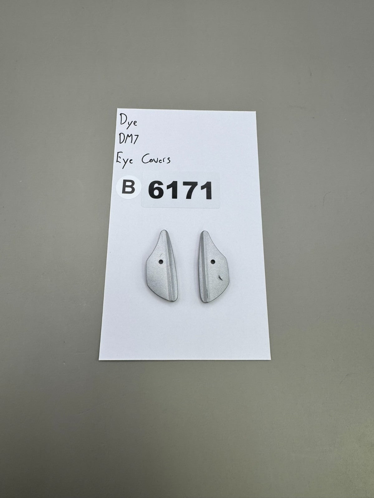 Dye DM7 Eye Covers-Satin Silver