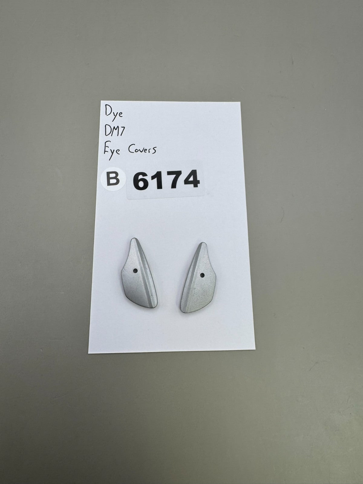 Dye DM7 Eye Covers-Satin Silver