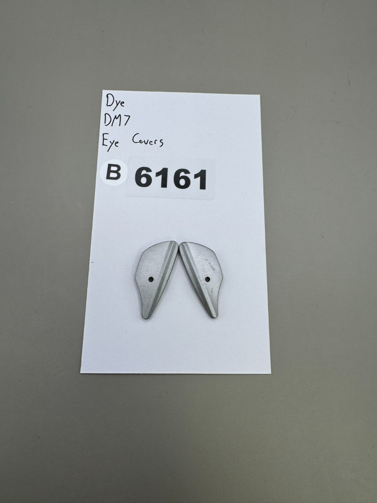 Dye DM7 Eye Covers-Satin Silver