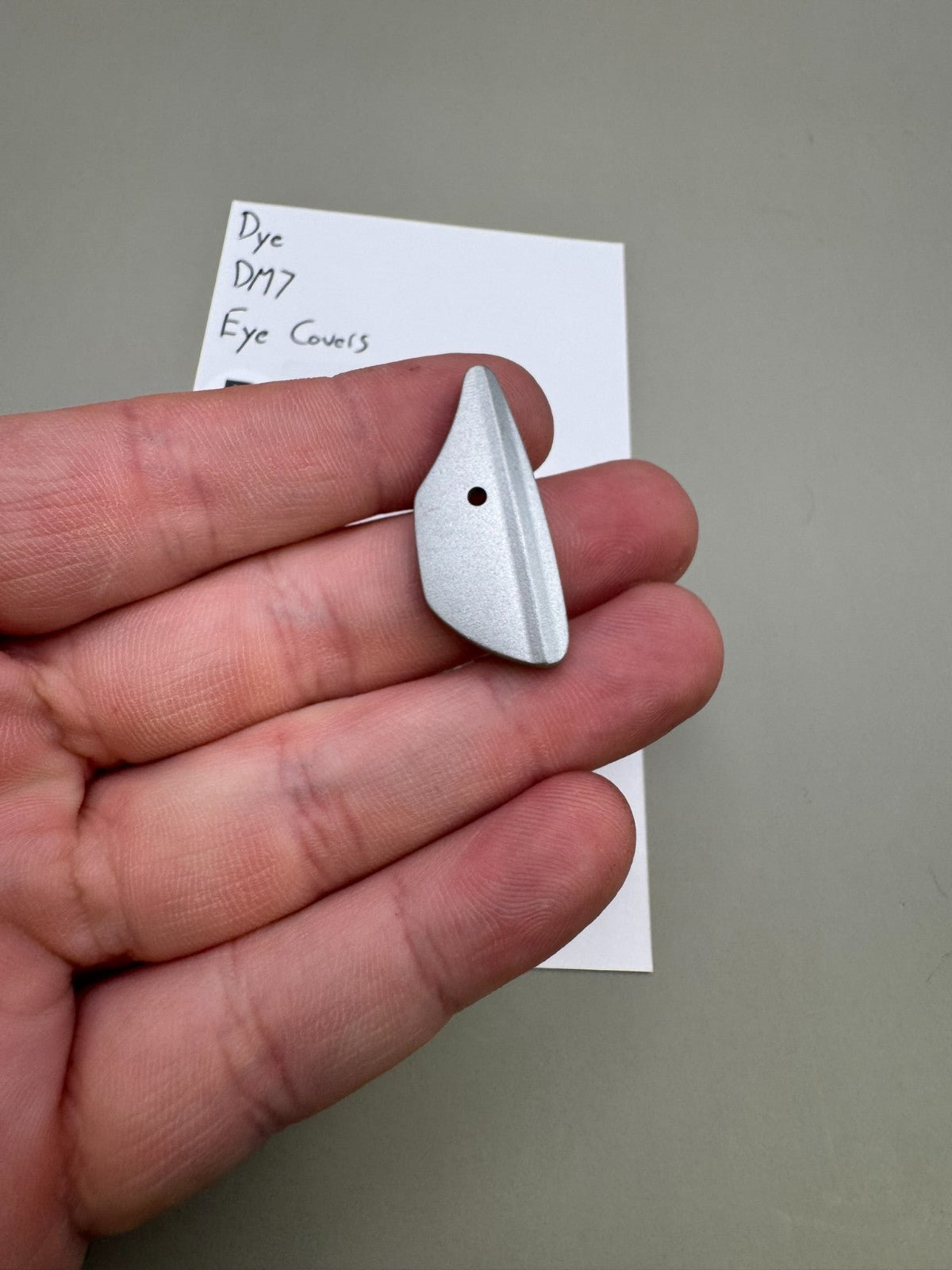 Dye DM7 Eye Covers-Satin Silver