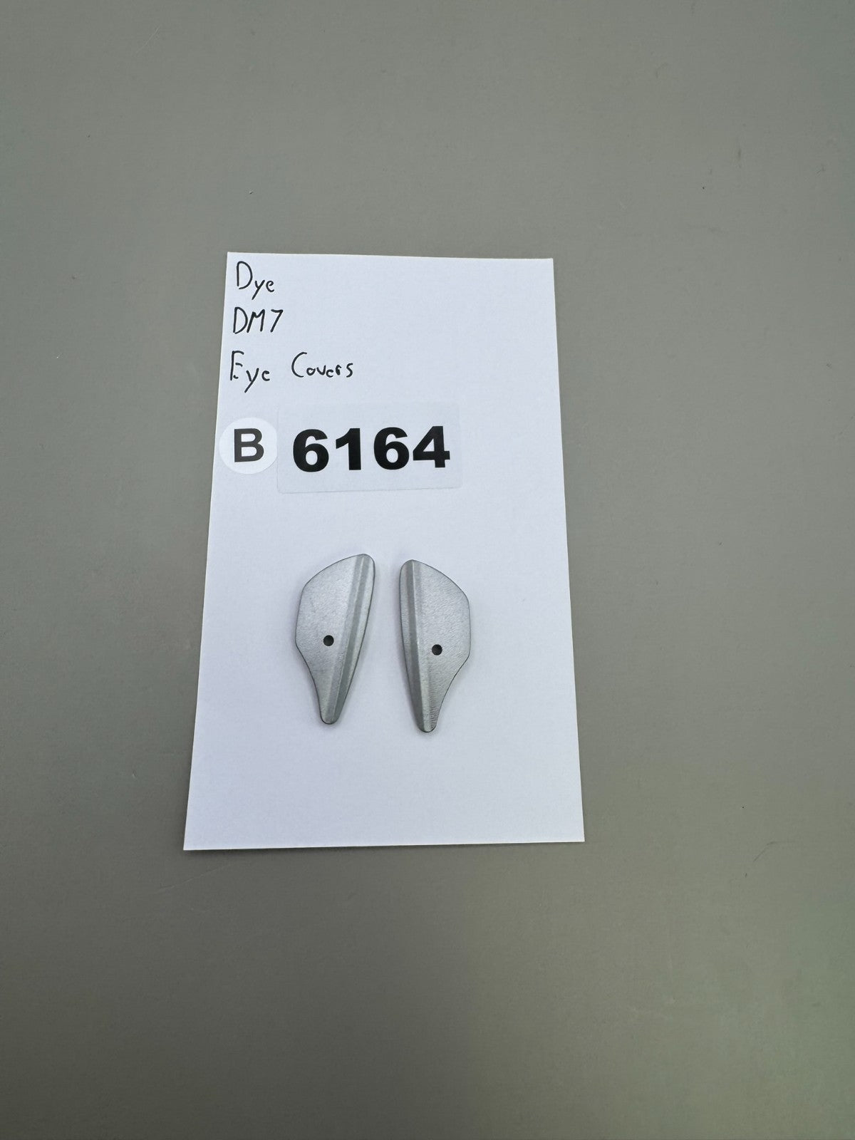 Dye DM7 Eye Covers-Satin Silver