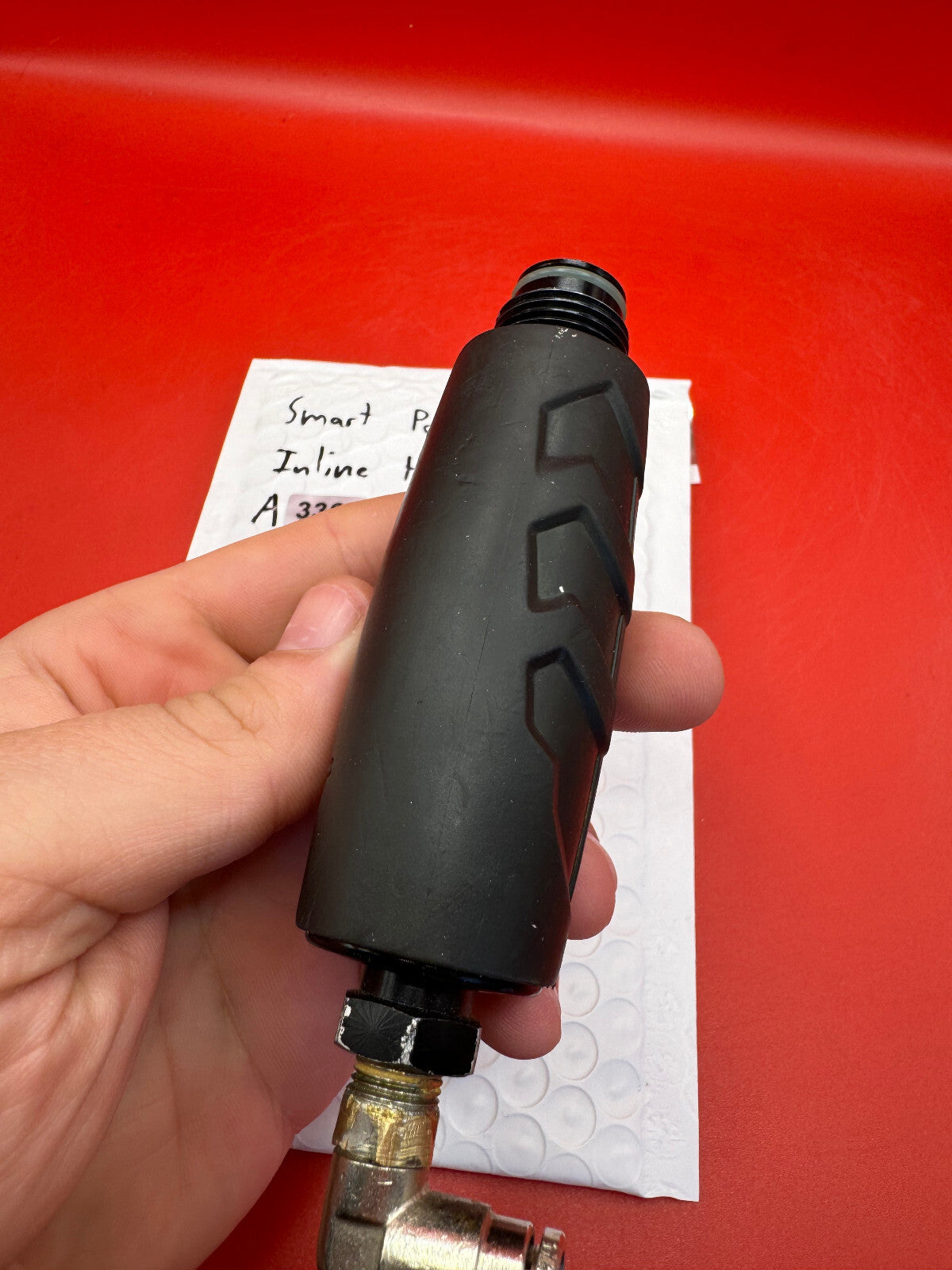 Smart Parts Inline HPR - Ion - used paintball hpr (high pressure regulator) - black