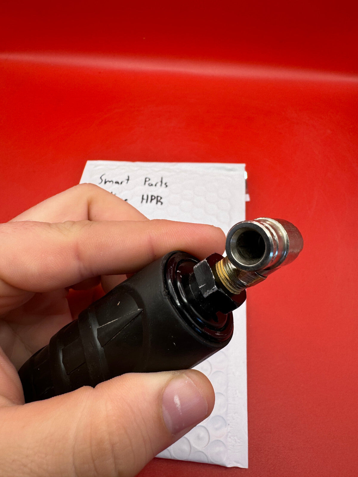 Smart Parts Inline HPR - Ion - used paintball hpr (high pressure regulator) - black