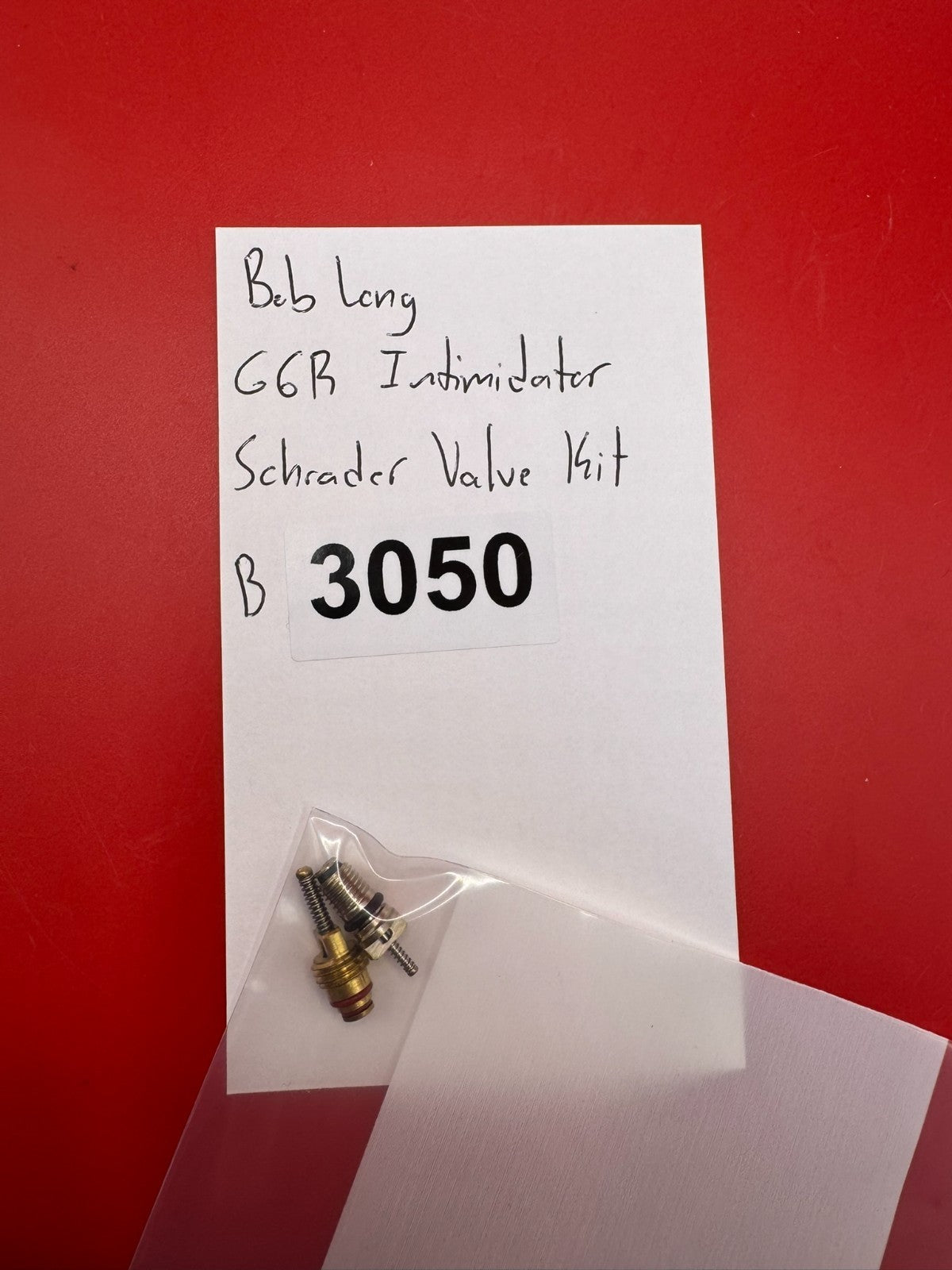 Bob Long G6R Intimidator Scchrader Valve Kit