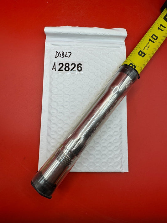 Dye SS Angel Threaded .688 Paintball Barrel Back - Silver - used paintball barrel back - silver