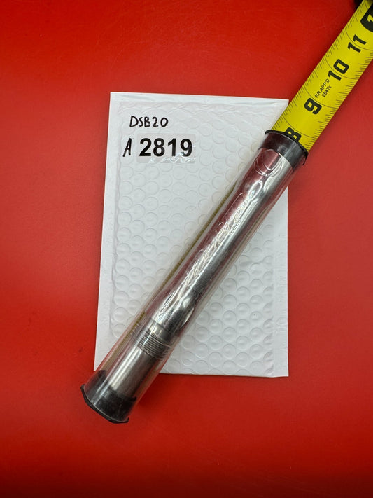 Dye SS Angel Threaded .688 Paintball Barrel Back - Silver - used paintball barrel back - silver