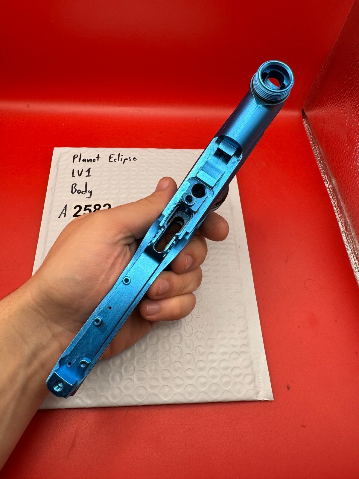Planet Eclipse LV1 Body - used paintball body - blue anno
