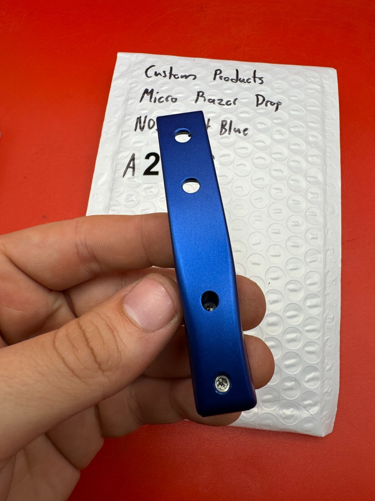 Custom Products Micro Razor Drop NOS-Dust Blue - used paintball drop forward - dust blue