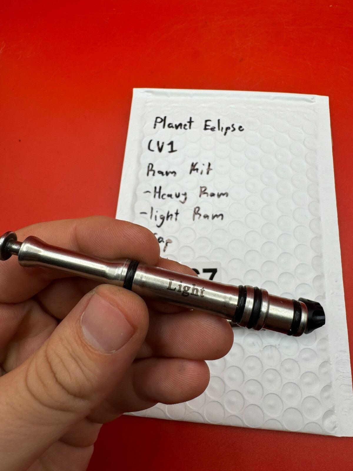 Planet Eclipse LV1 RAM Kit -Heavy RAM -Light RAM -Cap - used paintball ram kit - silver/black