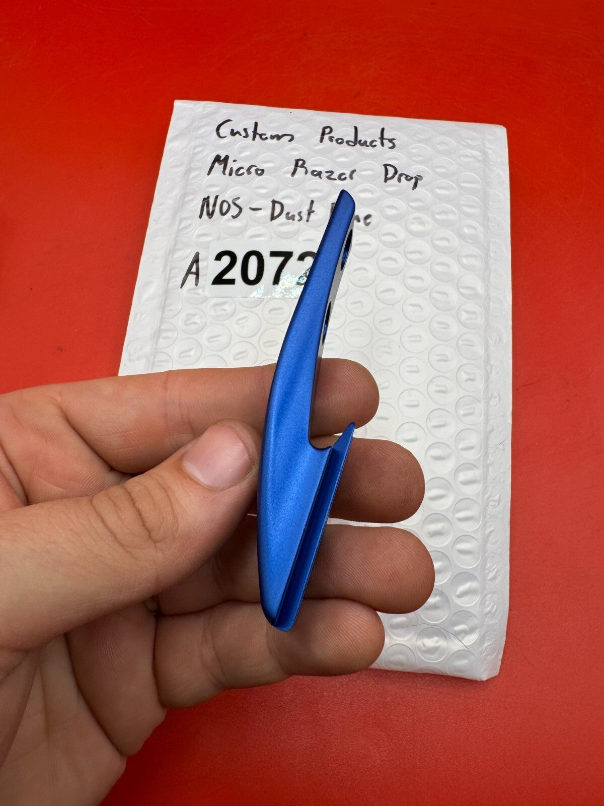 Custom Products Micro Razor Drop NOS-Dust Blue - used paintball drop forward - dust blue