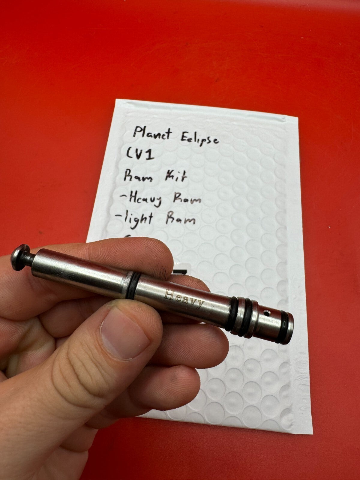 Planet Eclipse LV1 RAM Kit -Heavy RAM -Light RAM -Cap - used paintball ram kit - silver/black