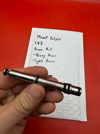 Planet Eclipse LV1 RAM Kit -Heavy RAM -Light RAM -Cap - used paintball ram kit - silver/black