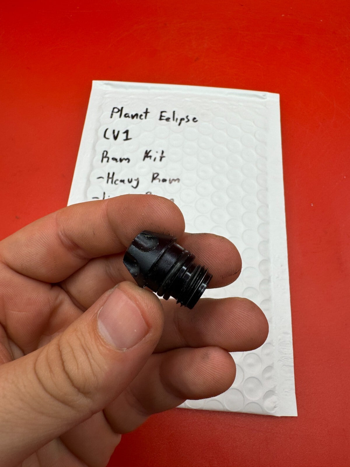 Planet Eclipse LV1 RAM Kit -Heavy RAM -Light RAM -Cap - used paintball ram kit - silver/black