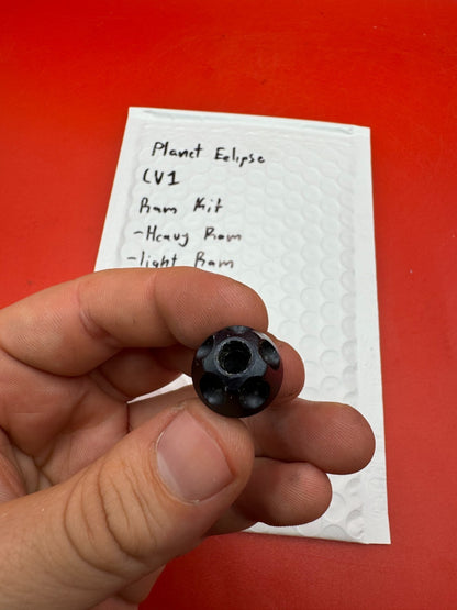 Planet Eclipse LV1 RAM Kit -Heavy RAM -Light RAM -Cap - used paintball ram kit - silver/black