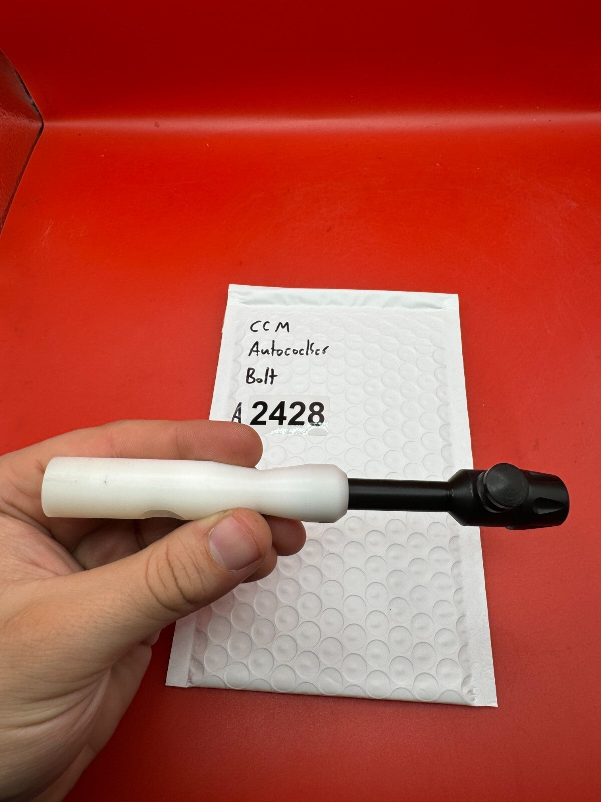 CCM Autococker Bolt Black & White - used paintball bolt - black/white