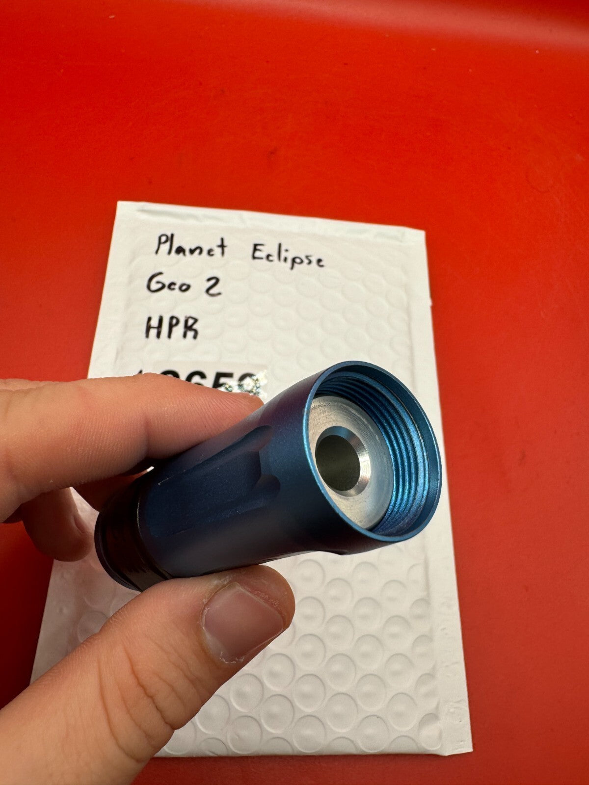 Planet Eclipse Geo 2 HPR - used paintball hpr (high pressure regulator) - blue anno