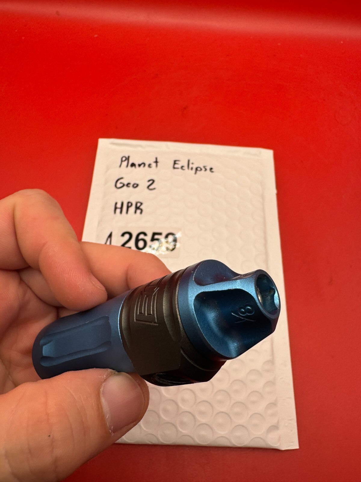 Planet Eclipse Geo 2 HPR - used paintball hpr (high pressure regulator) - blue anno