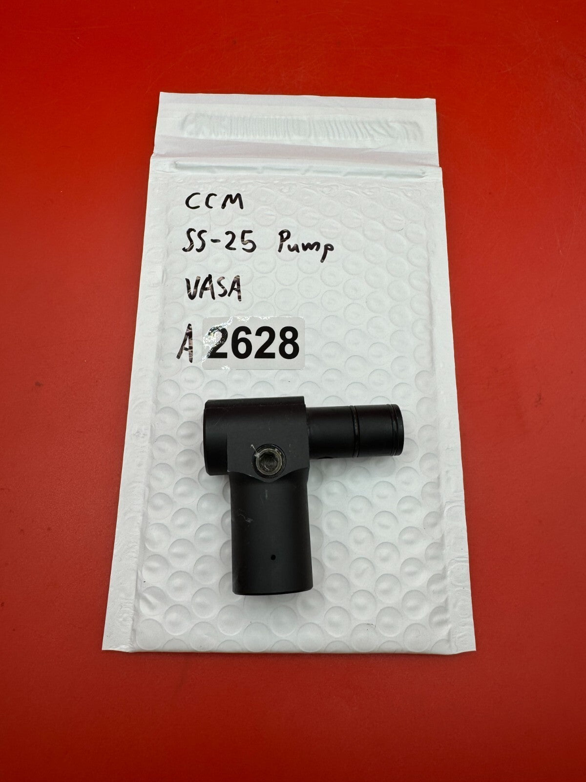 CCM SS-25 Pump VASA - used paintball vasa adapter / pump arm pivot block - black