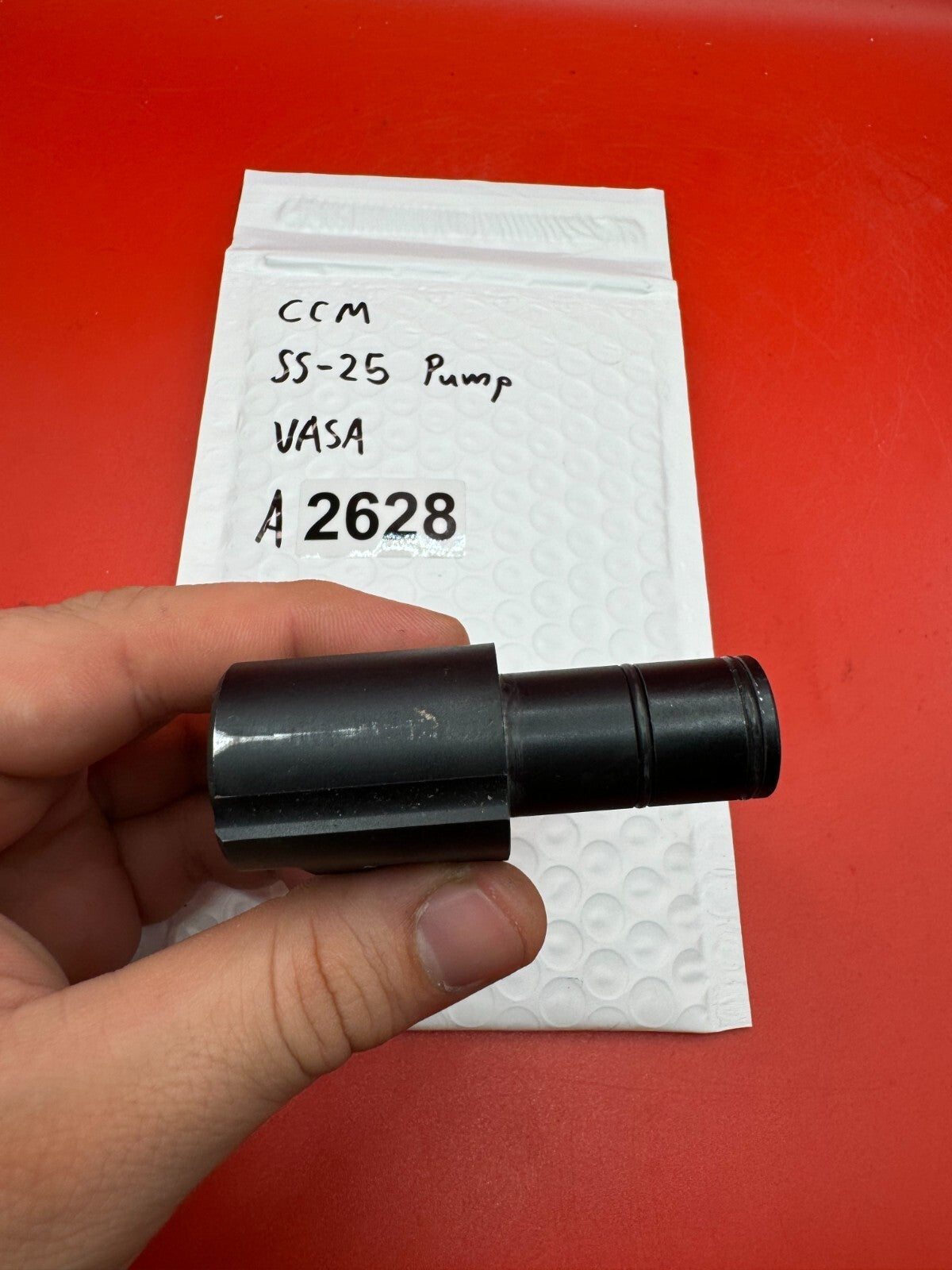 CCM SS-25 Pump VASA - used paintball vasa adapter / pump arm pivot block - black