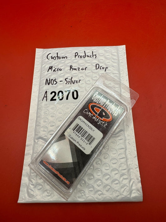 Custom Products Micro Razor Drop NOS-Silver - used paintball drop forward - silver