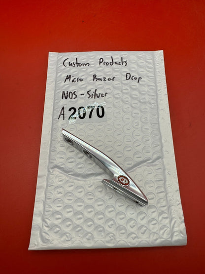 Custom Products Micro Razor Drop NOS-Silver - used paintball drop forward - silver