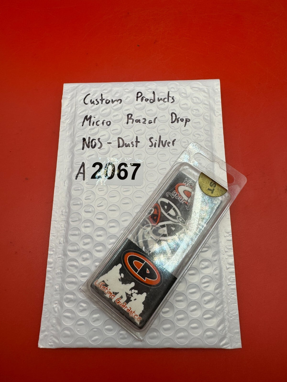 Custom Products Micro Razor Drop NOS-Dust Silver - used paintball trigger - dust silver