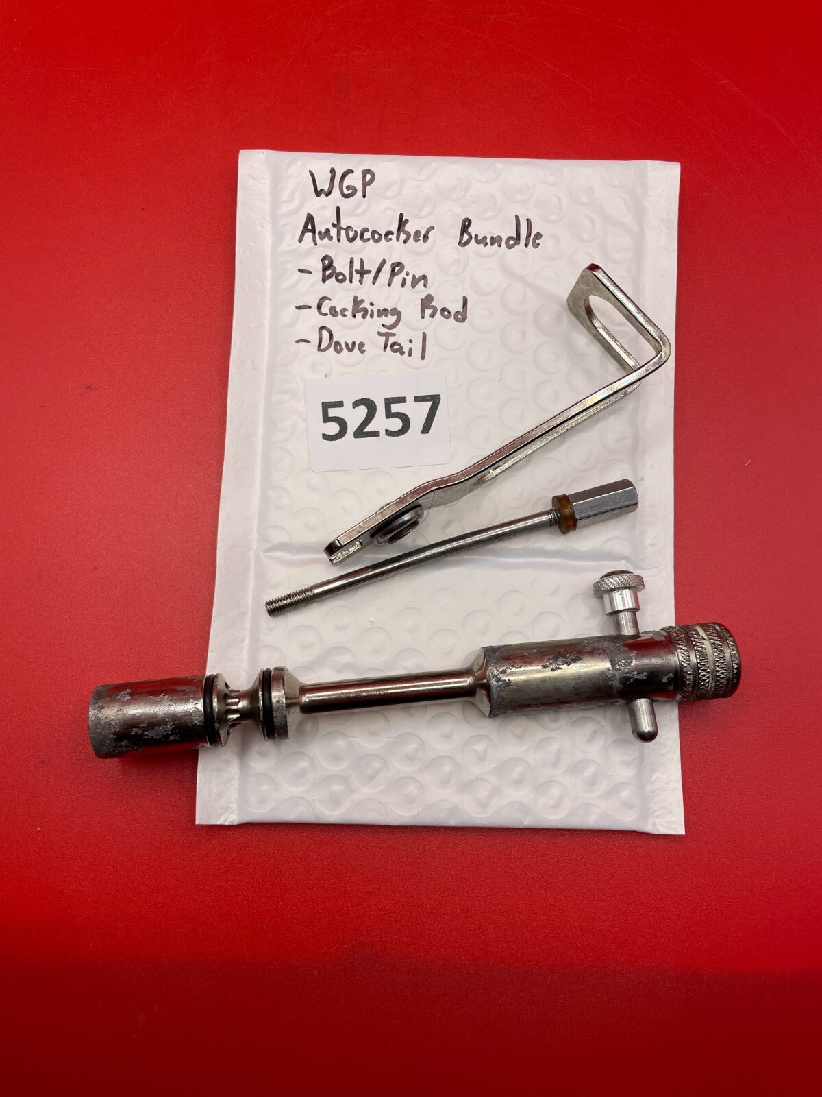 WGP Autococker Bundle -Bolt/Pin -Cocking Rod -Dove Tail Silver