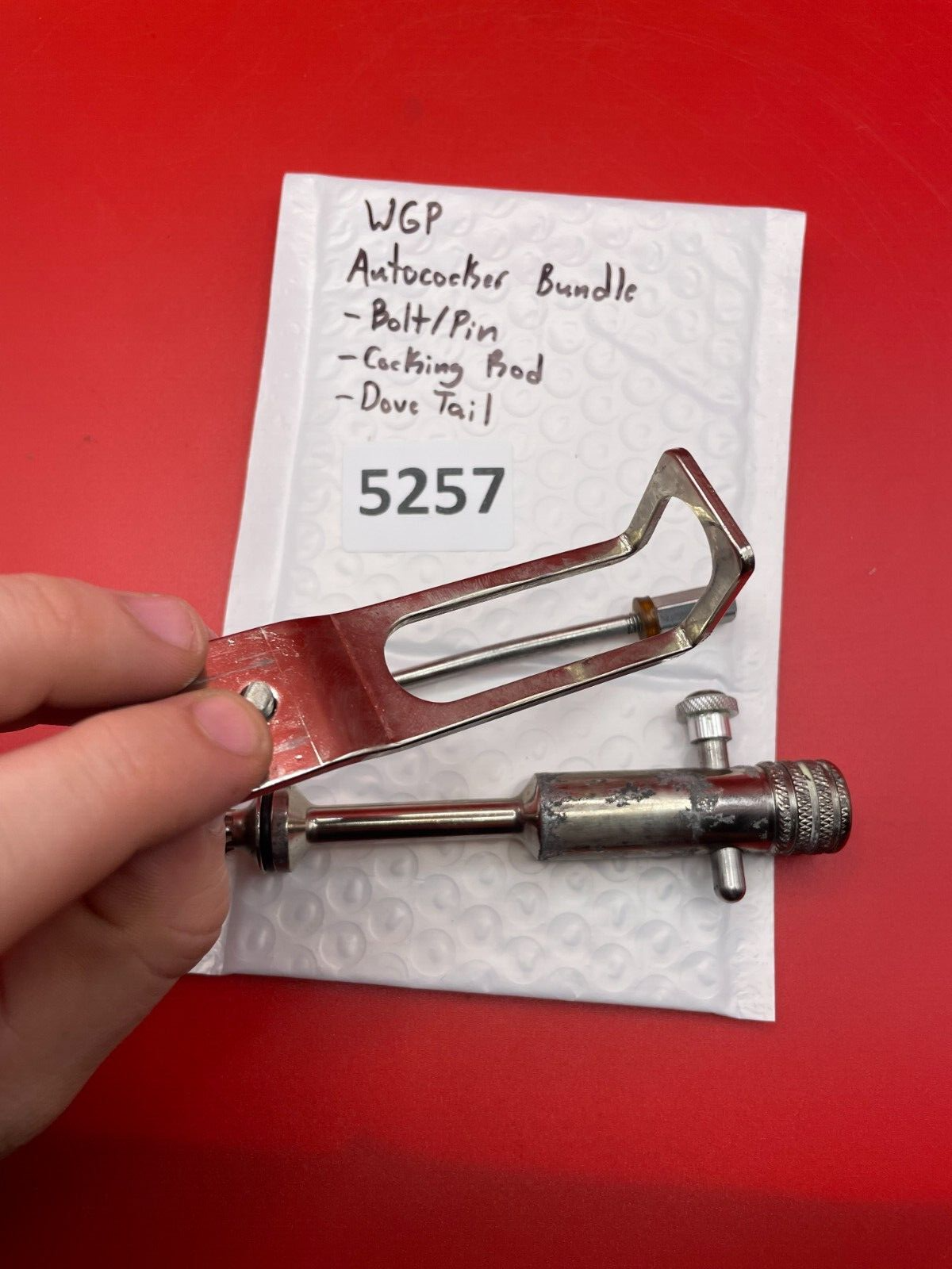 WGP Autococker Bundle -Bolt/Pin -Cocking Rod -Dove Tail Silver